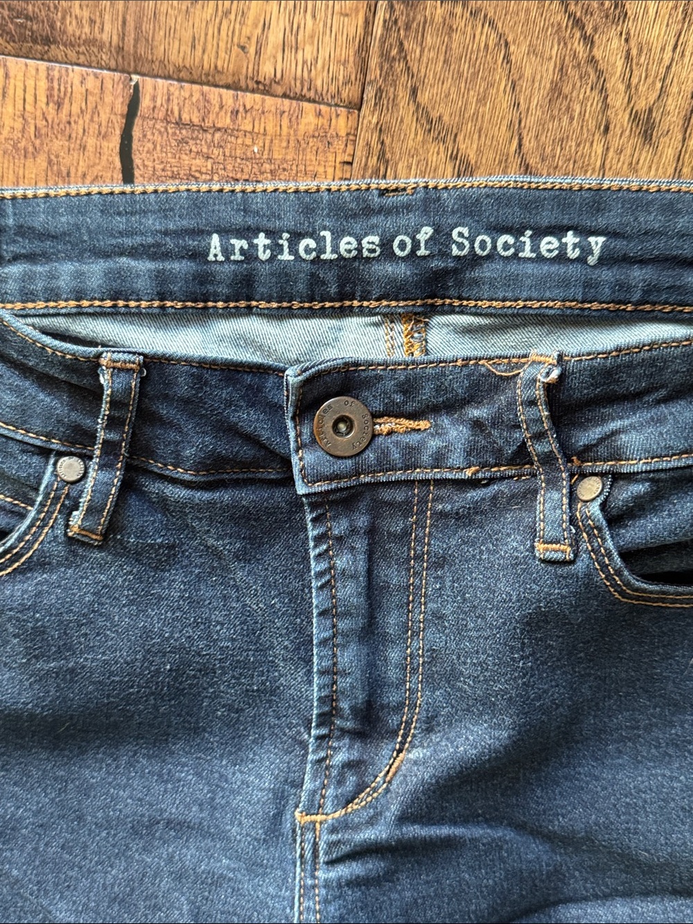 Articles Of Society Dark Indigo Skinny Jeans - Picture 2 of 5